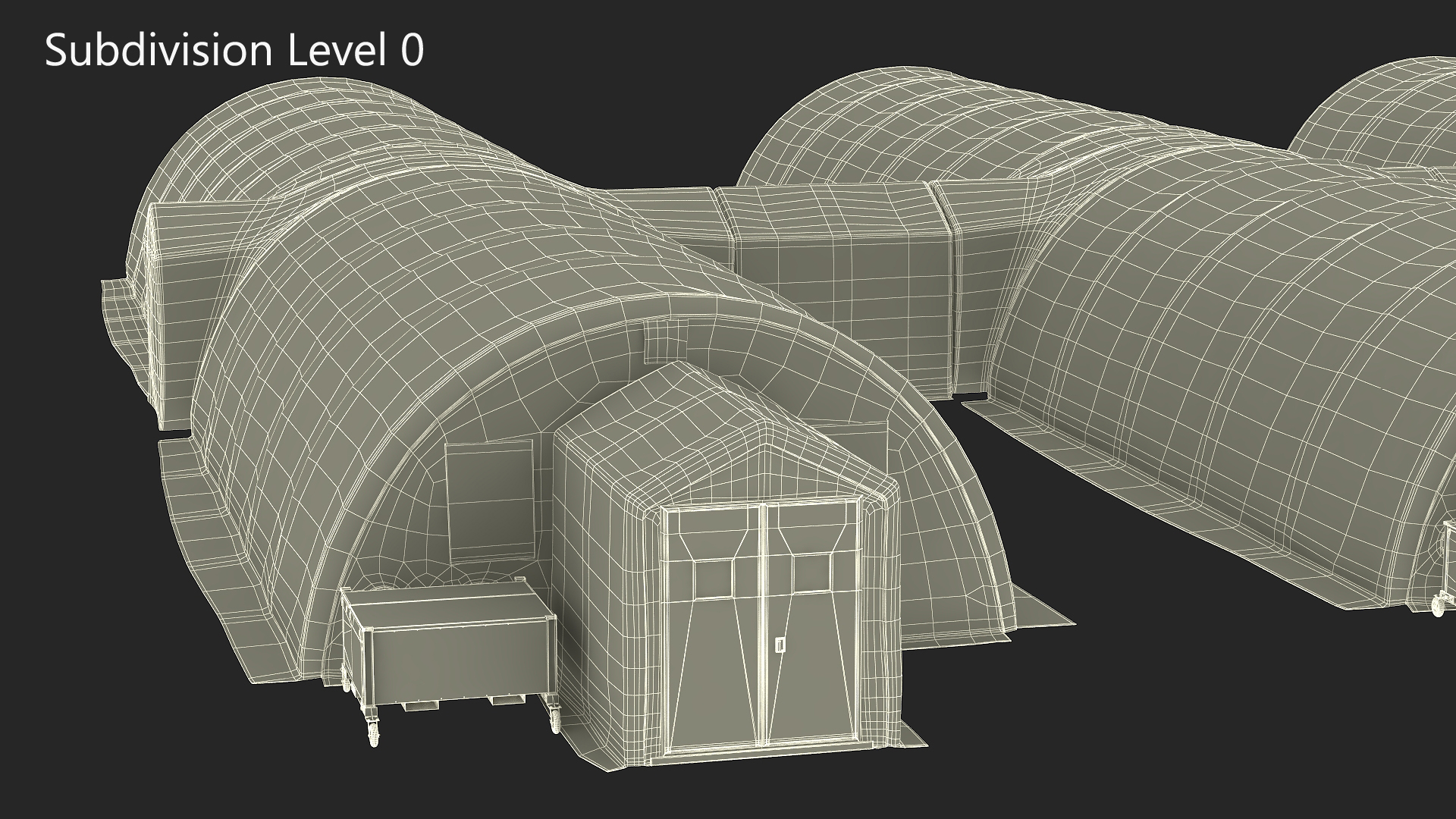 3D model Negative Pressure Isolation Hospital Shelters