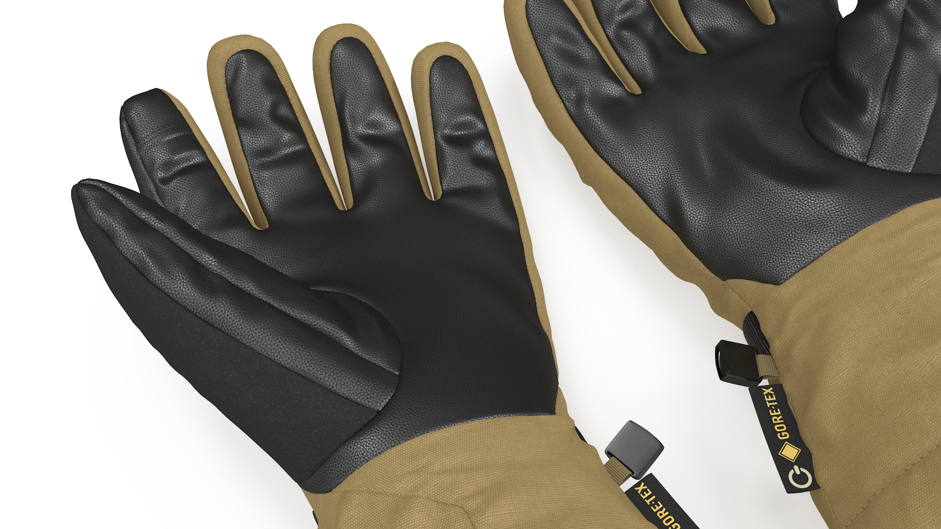 The North Face Mens Montana Etip GTX Mitt Gloves Beige 3D model