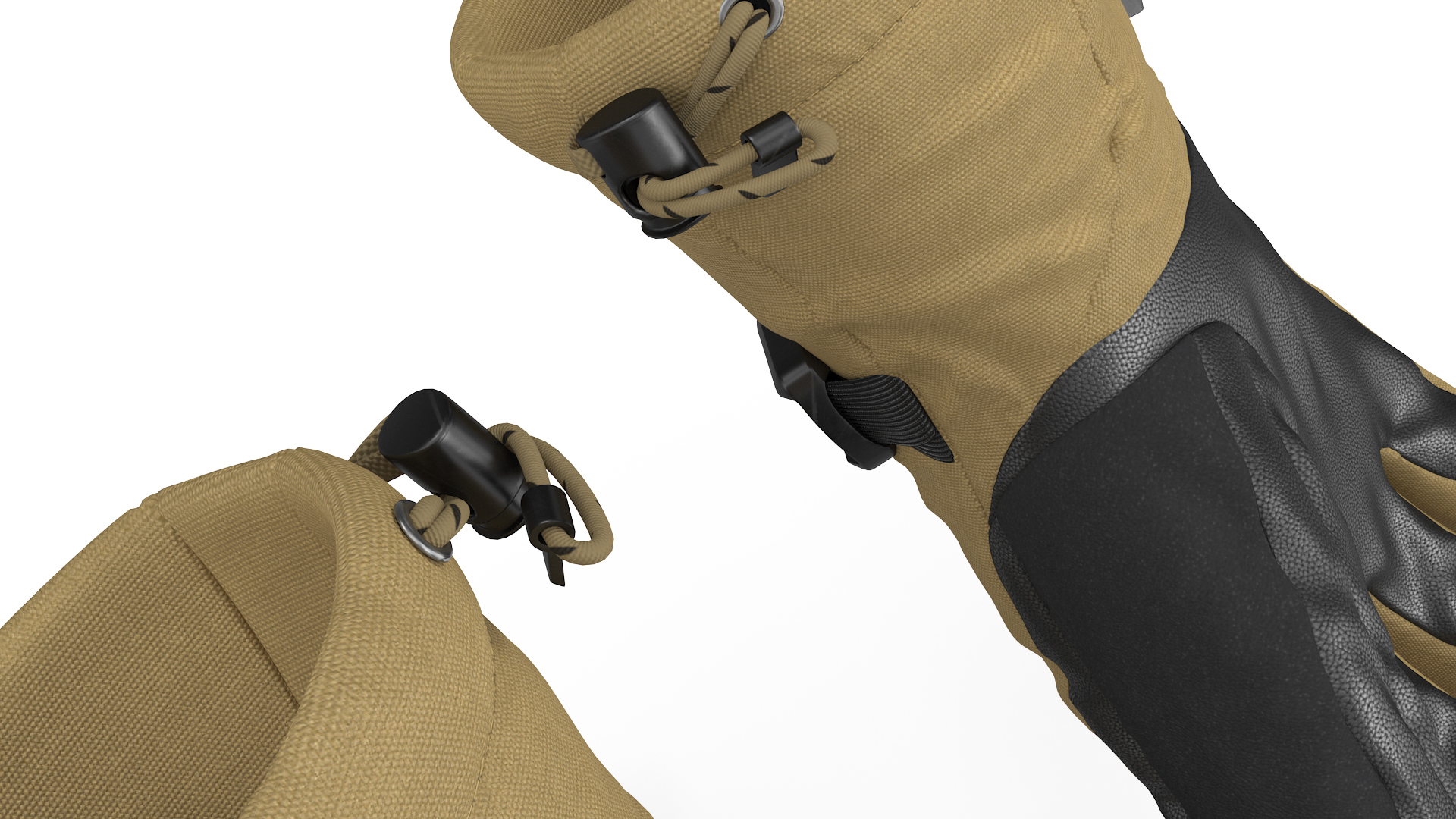 The North Face Mens Montana Etip GTX Mitt Gloves Beige 3D model