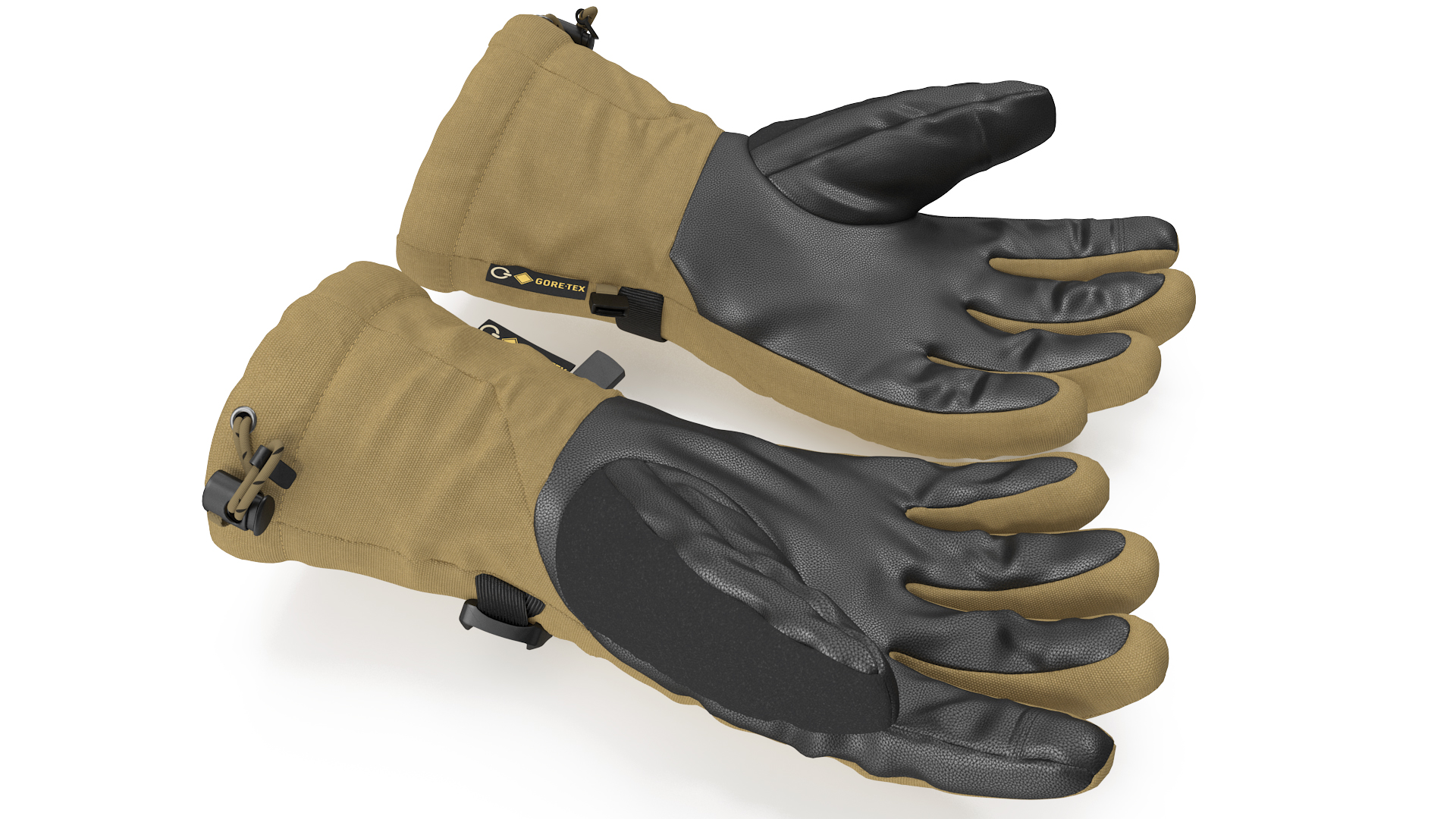 The North Face Mens Montana Etip GTX Mitt Gloves Beige 3D model