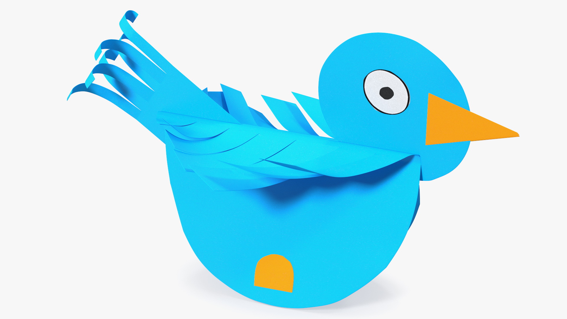 3D model Craft Paper Toy Bird