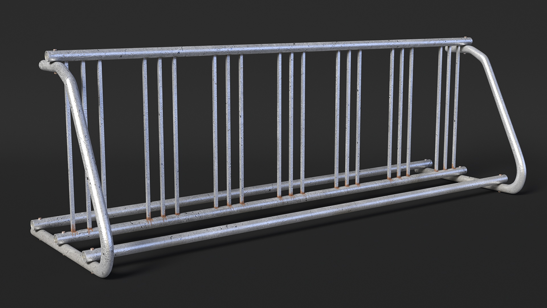 3D Floor Mounted Bike Rack model