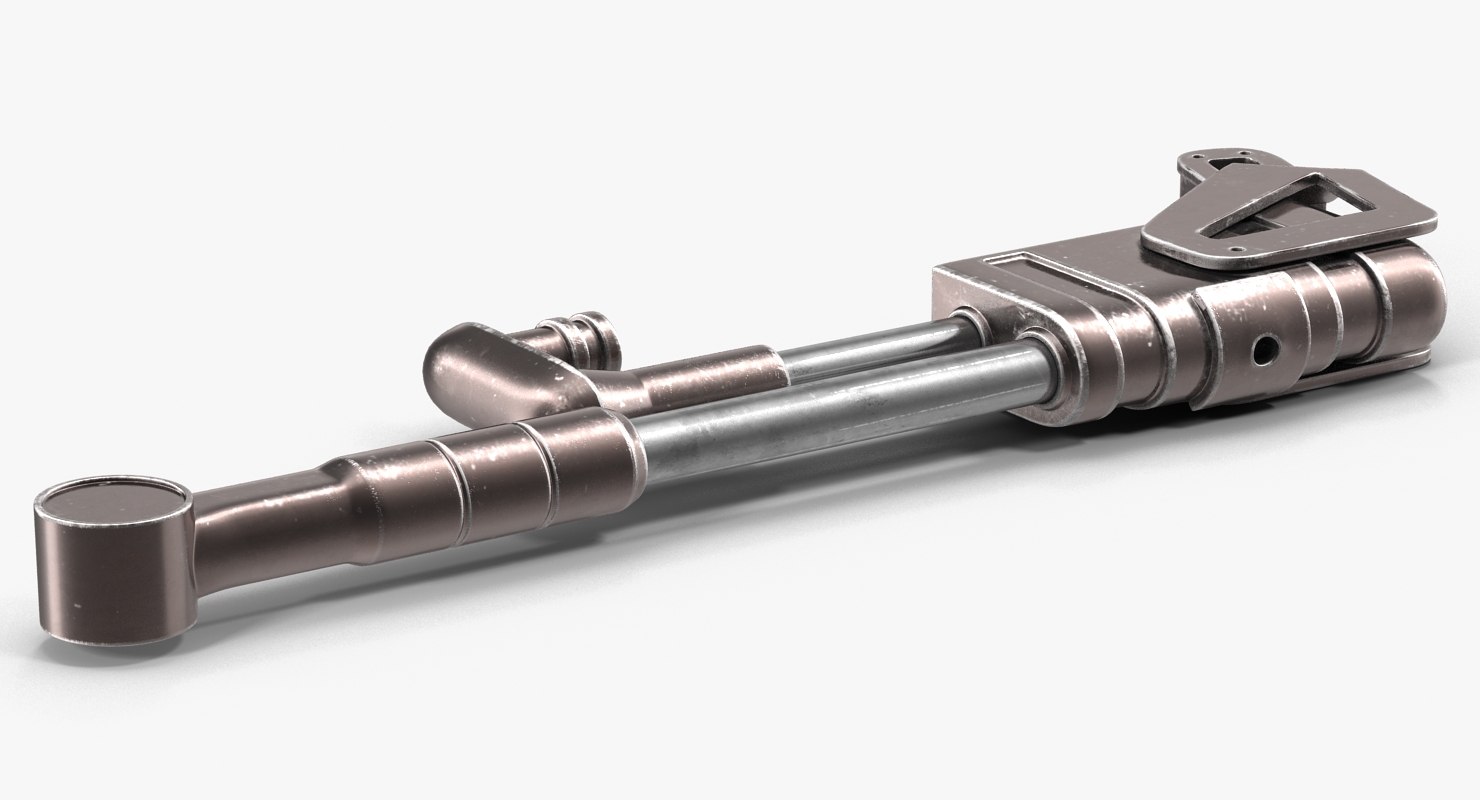 3D model Anodized Ram Hydraulic Cylinder 5 Sci Fi