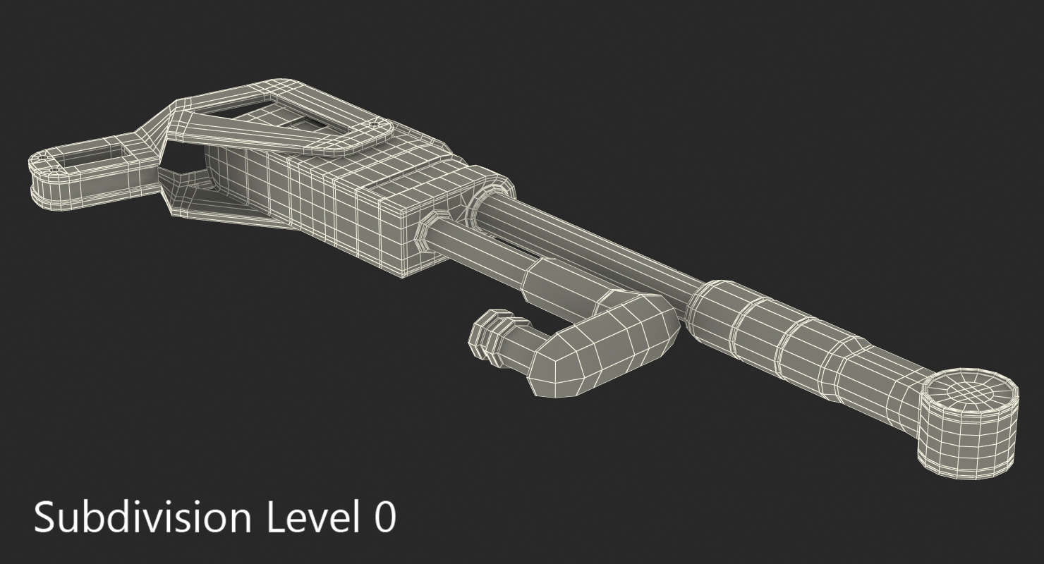 3D model Anodized Ram Hydraulic Cylinder 5 Sci Fi