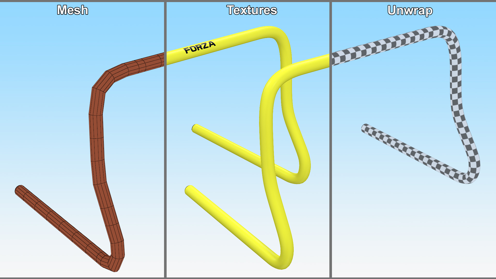 3D Soccer Training Hurdle Forza model