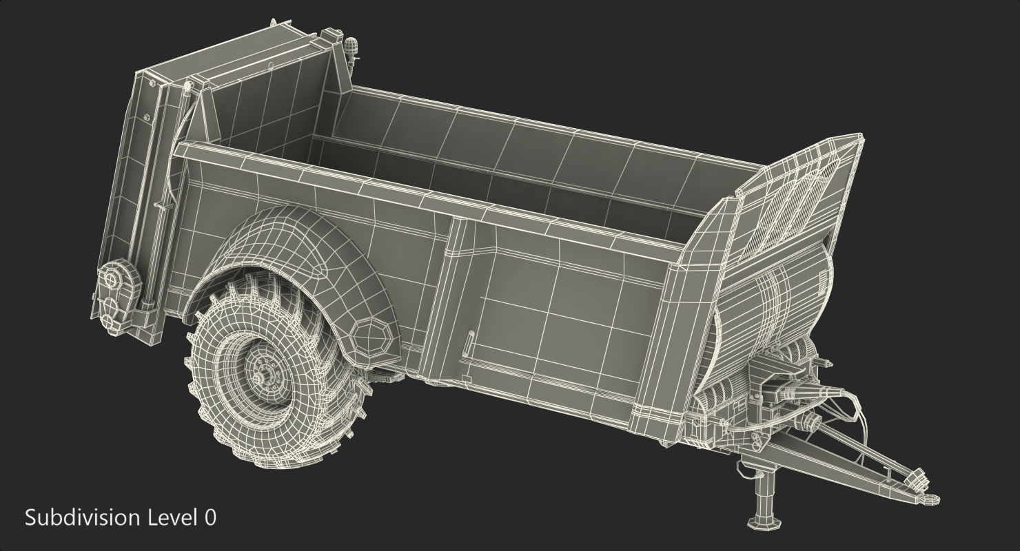 3D model Sodimac Rafal 3300 Spreader Dirty Rigged