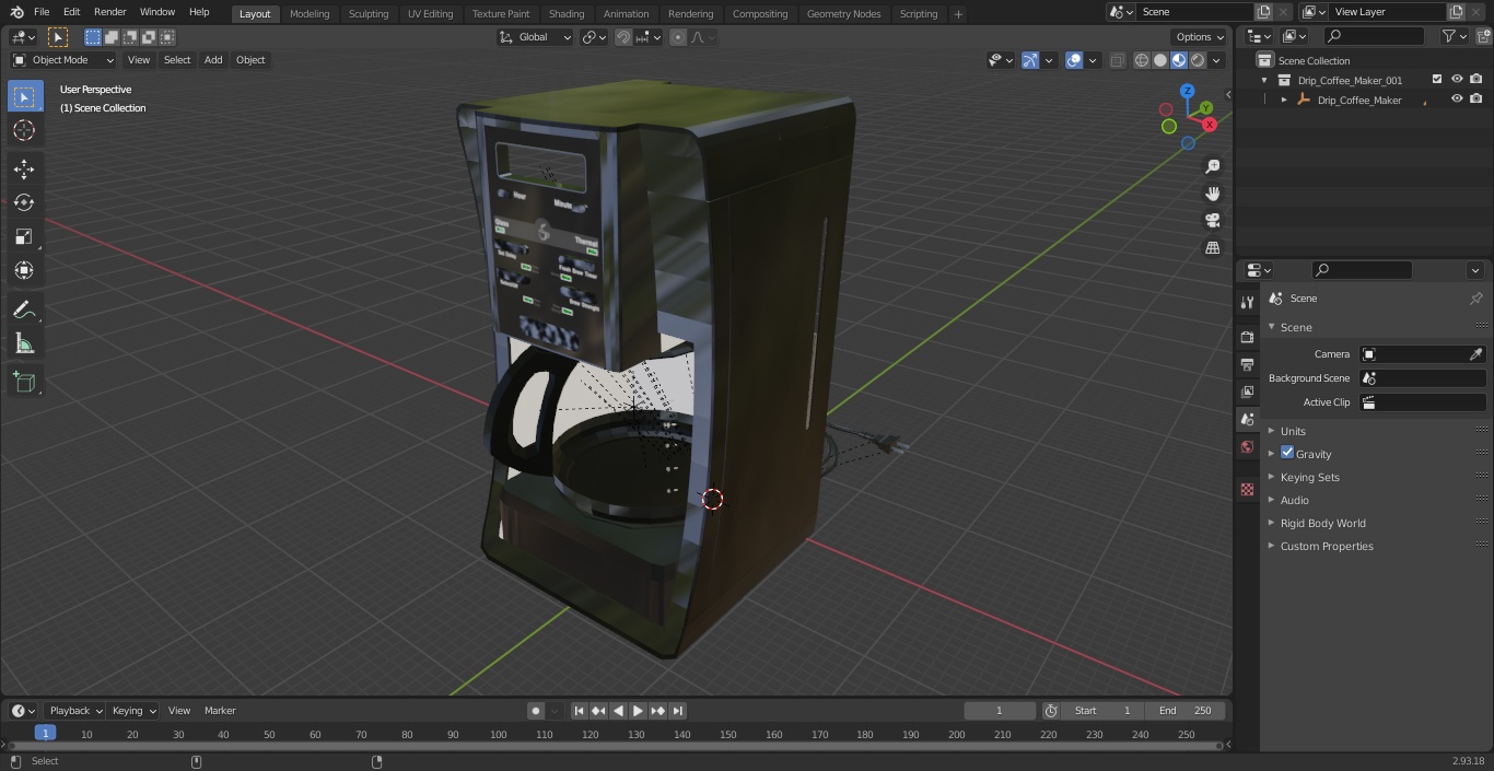 Drip Coffee Maker 3D