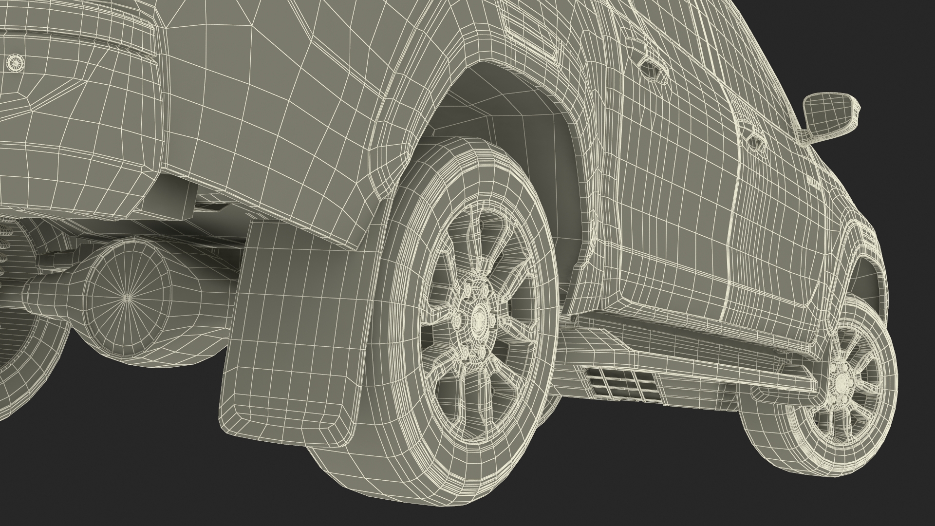3D model Toyota Hilux 2022 Black Rigged