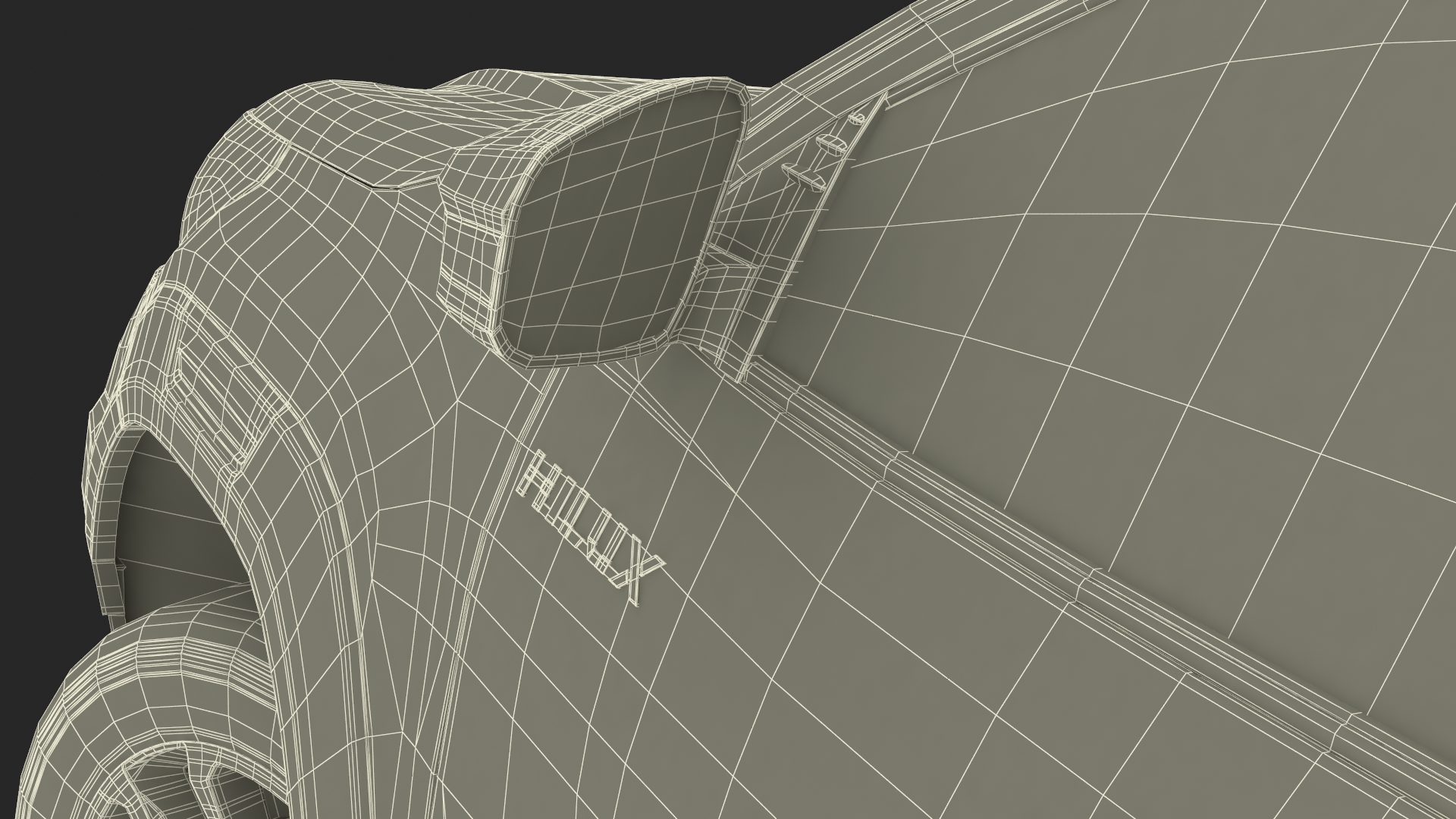 3D model Toyota Hilux 2022 Black Rigged