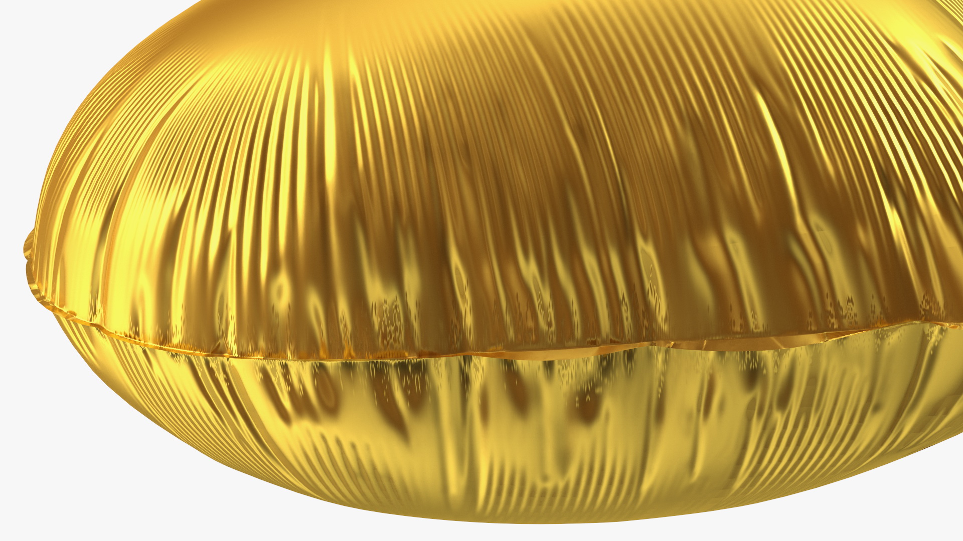 3D Heart Shaped Foil Balloon Matte Gold