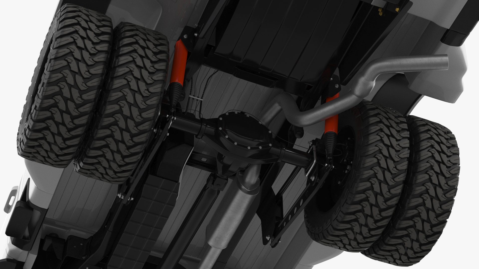 Ford Super Duty F-550 Lariat 2023 Lift Kit Gray 3D