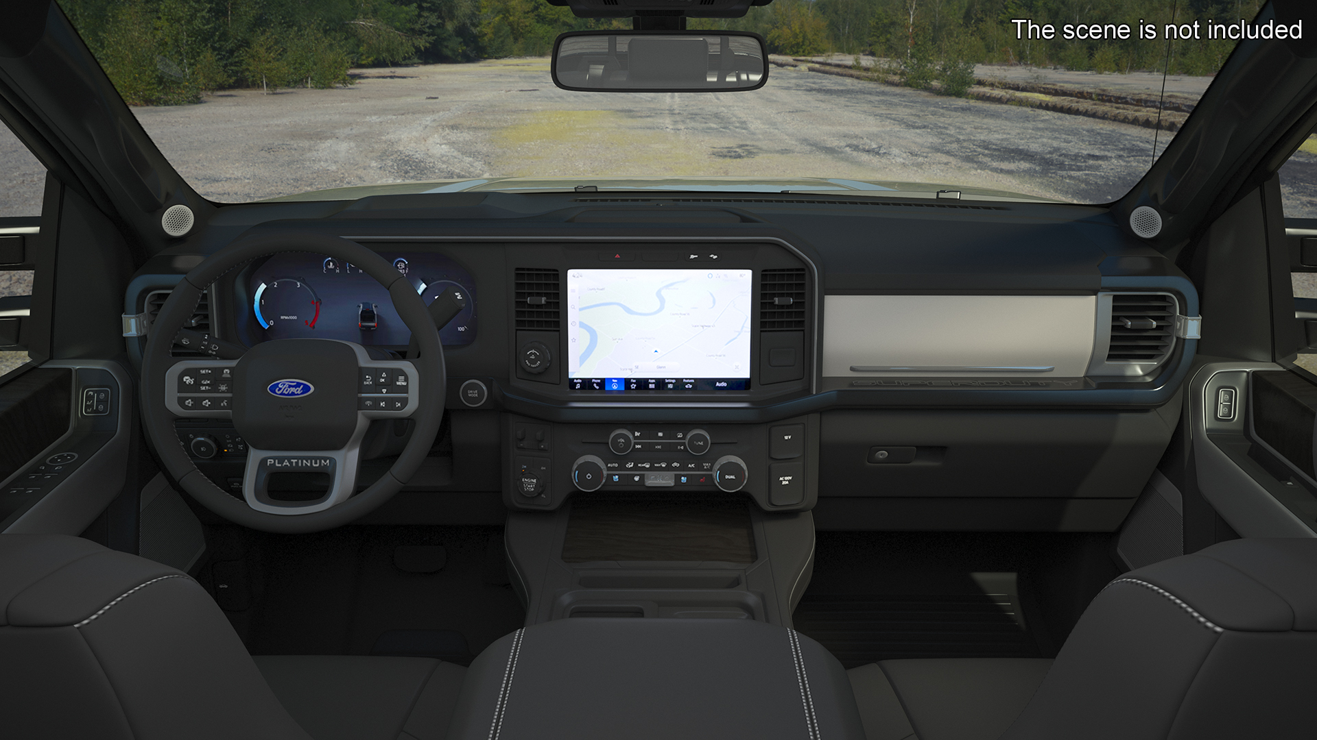 Ford Super Duty F-550 Lariat 2023 Lift Kit Gray 3D