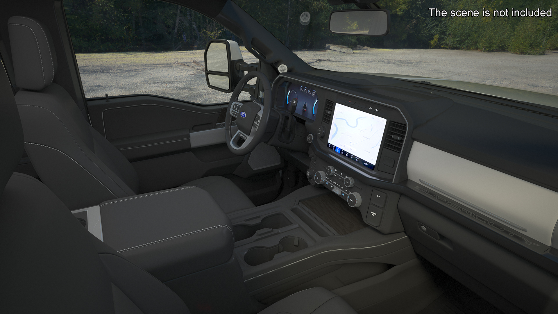 Ford Super Duty F-550 Lariat 2023 Lift Kit Gray 3D
