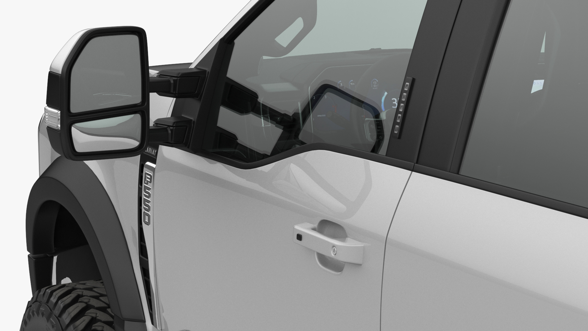 Ford Super Duty F-550 Lariat 2023 Lift Kit Gray 3D
