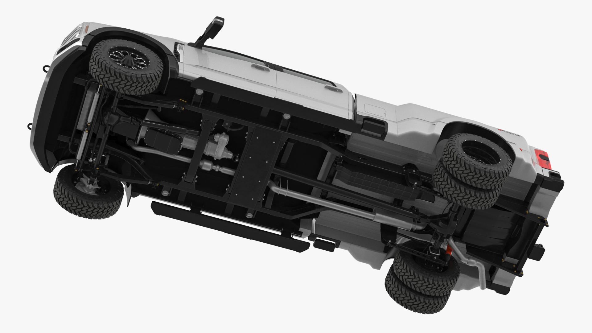 Ford Super Duty F-550 Lariat 2023 Lift Kit Gray 3D