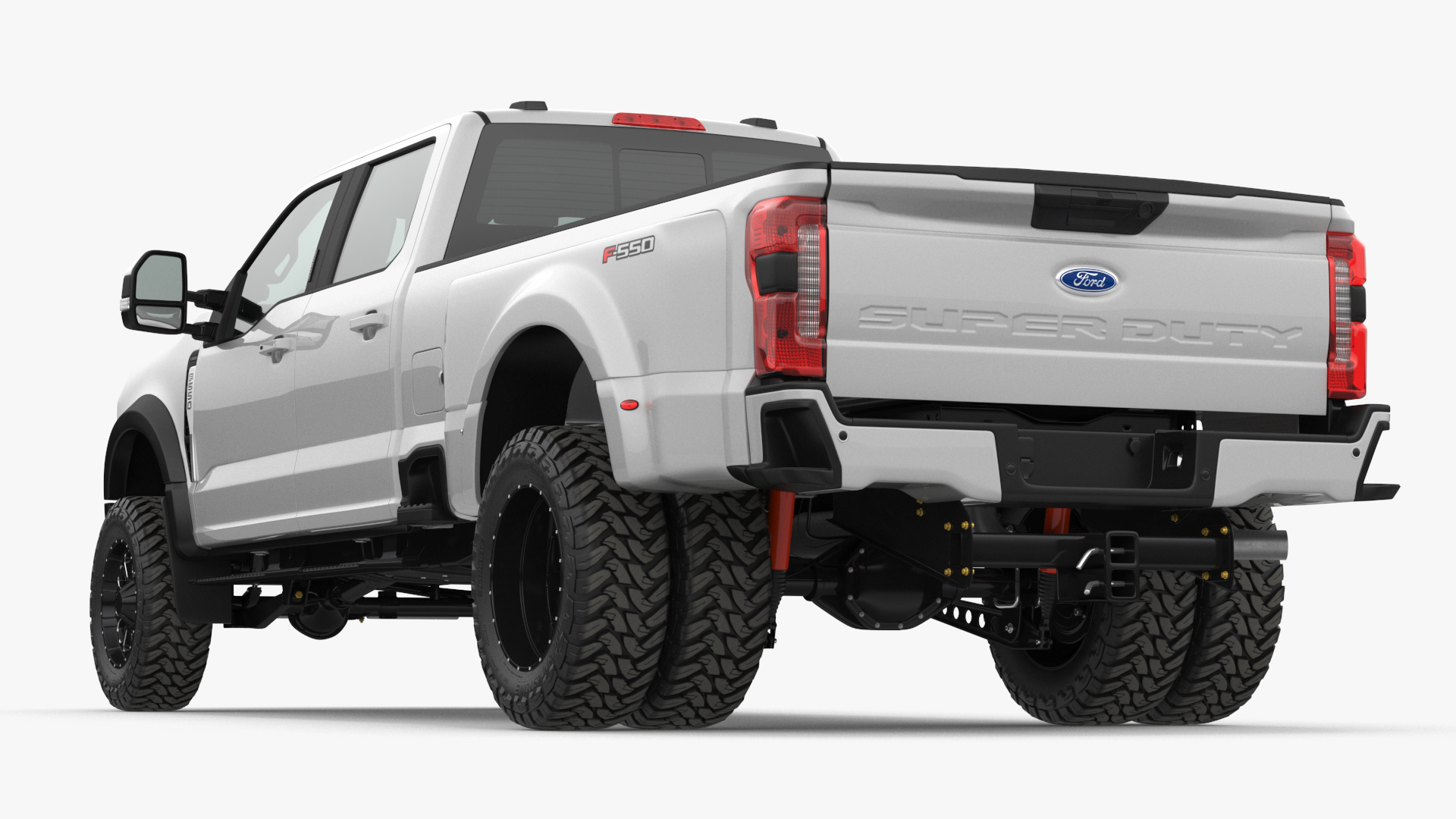 Ford Super Duty F-550 Lariat 2023 Lift Kit Gray 3D