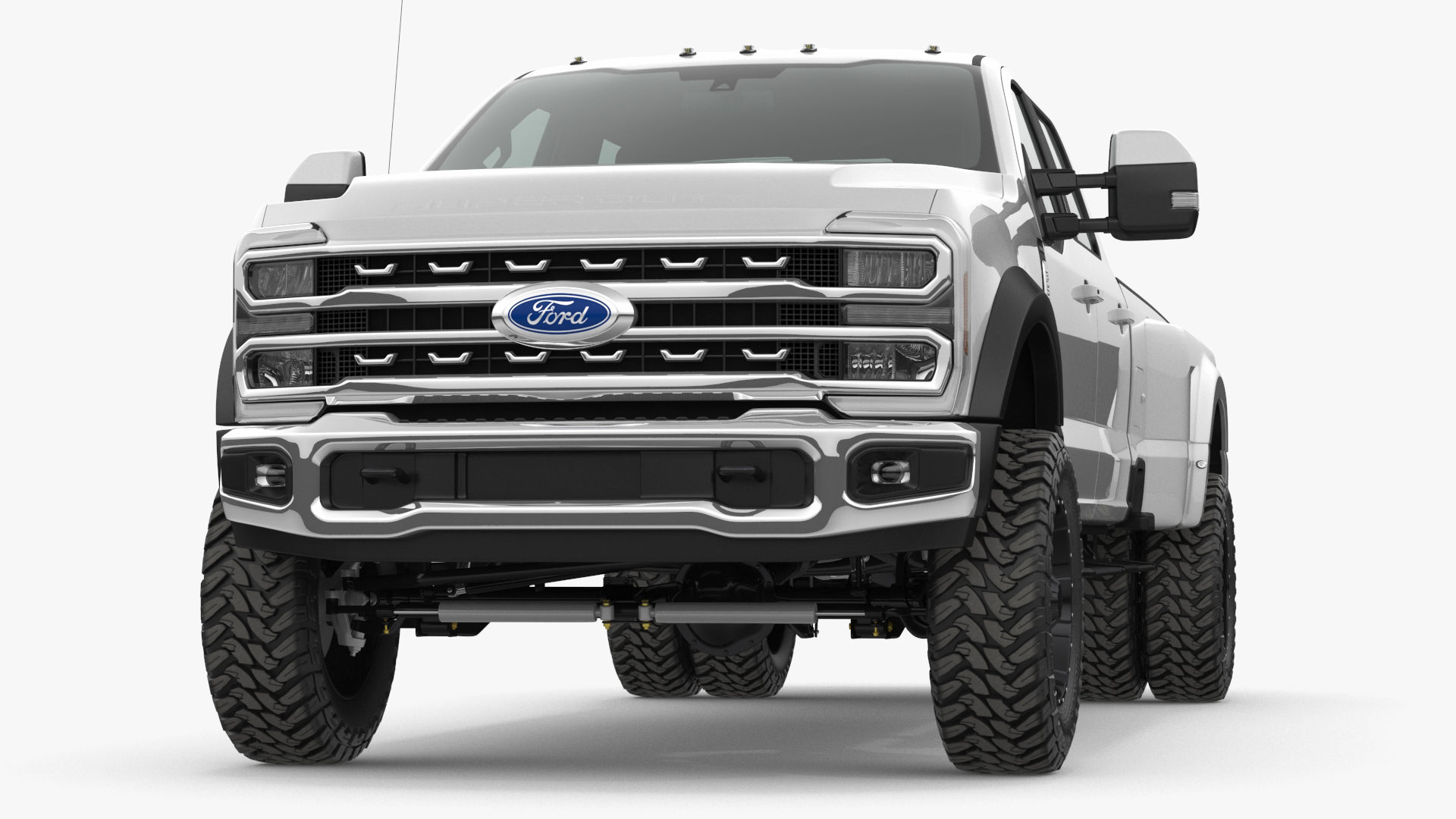 Ford Super Duty F-550 Lariat 2023 Lift Kit Gray 3D