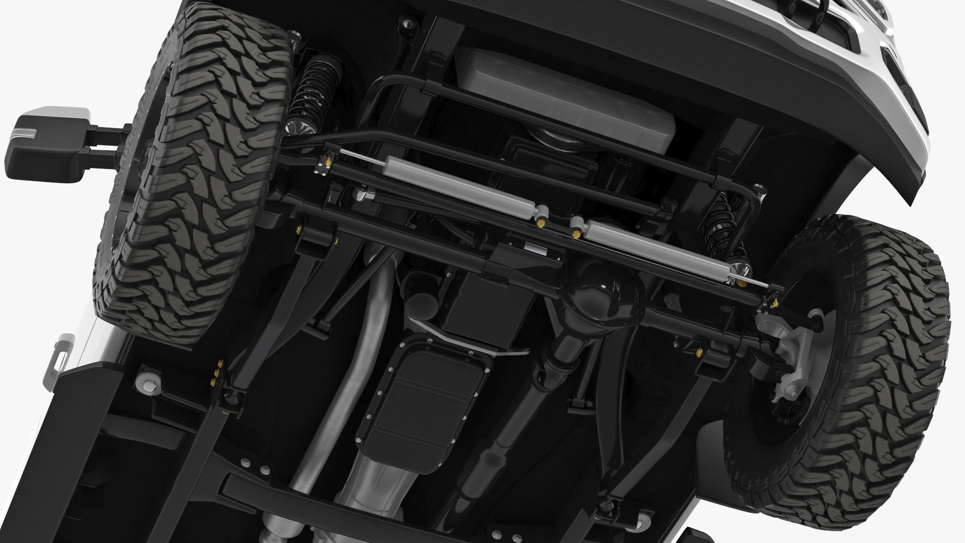 Ford Super Duty F-550 Lariat 2023 Lift Kit Gray 3D