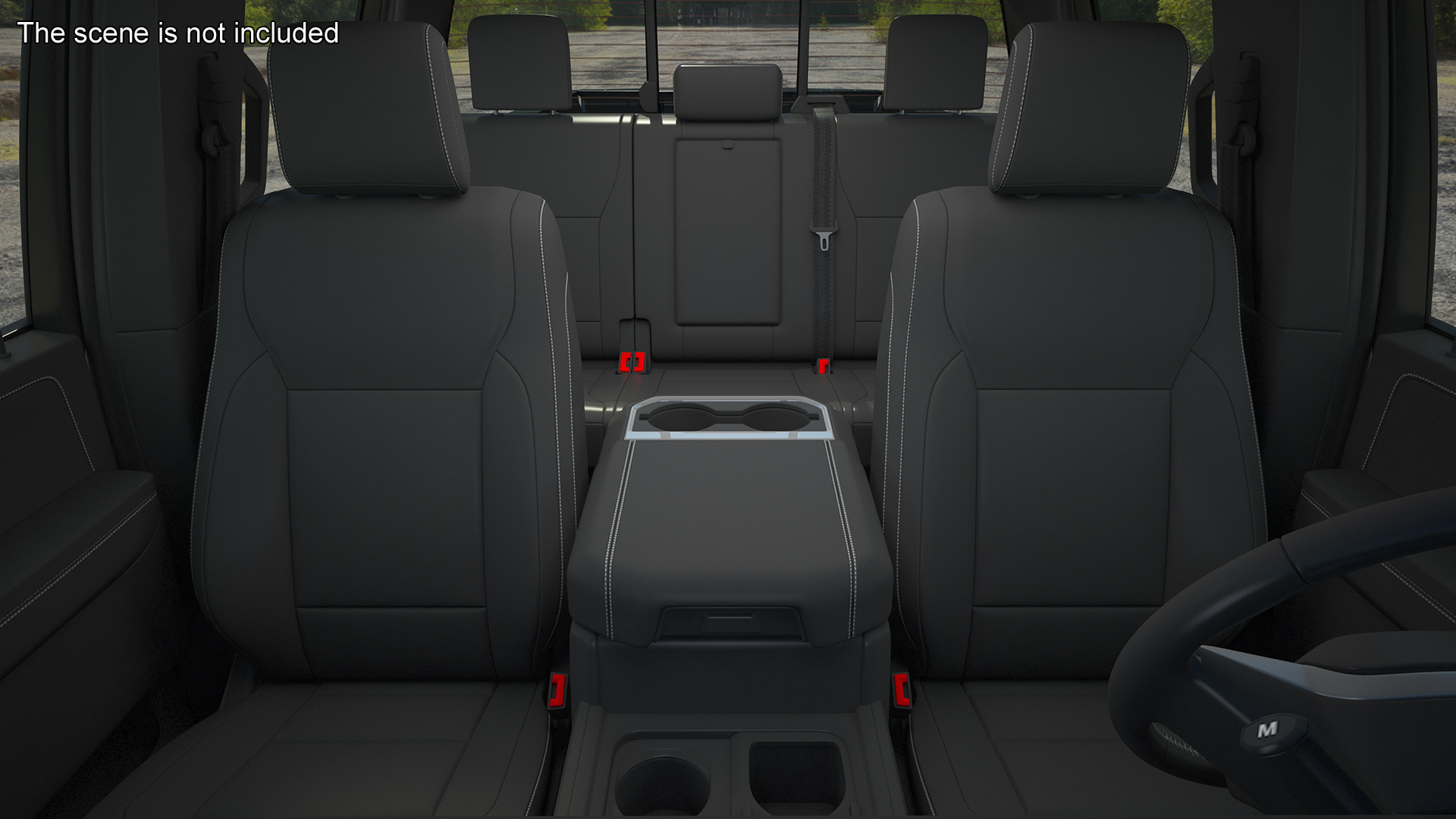 Ford Super Duty F-550 Lariat 2023 Lift Kit Gray 3D