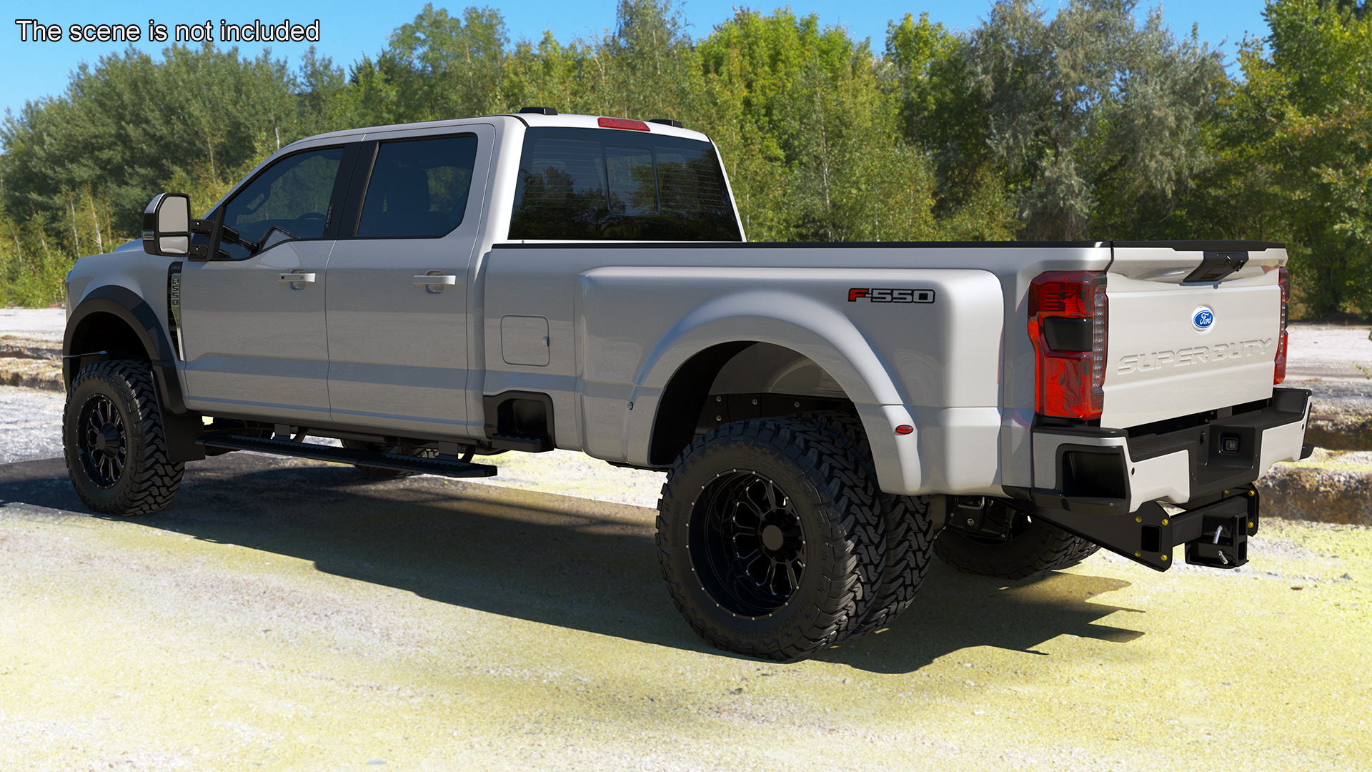 Ford Super Duty F-550 Lariat 2023 Lift Kit Gray 3D