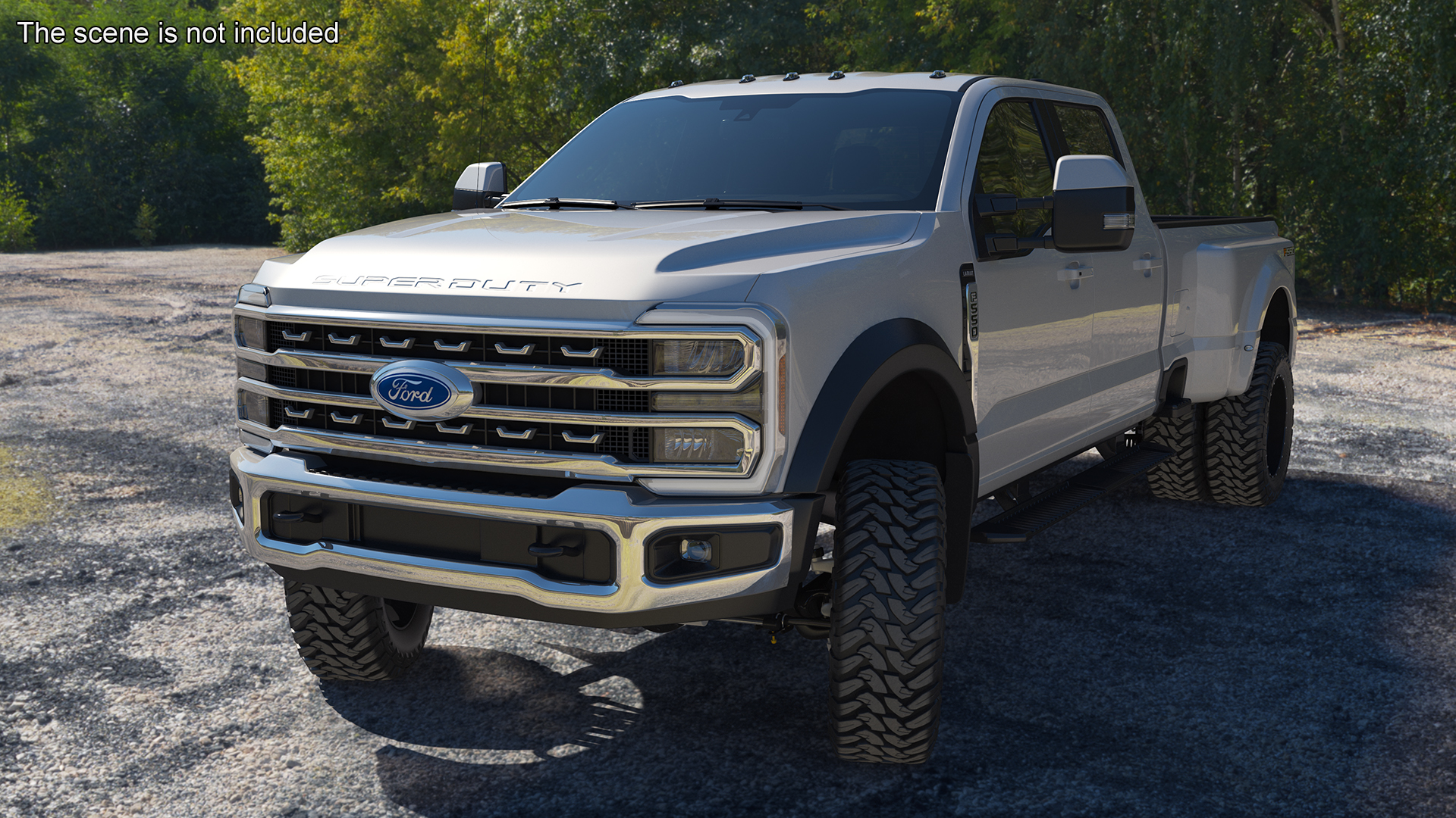 Ford Super Duty F-550 Lariat 2023 Lift Kit Gray 3D