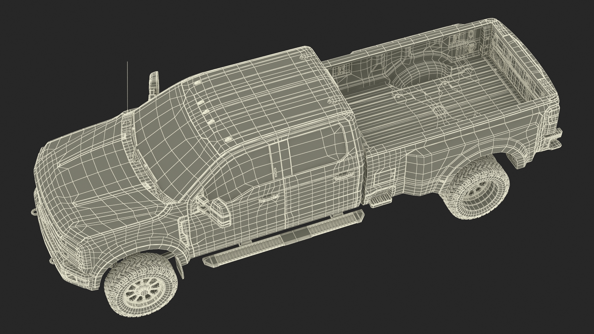 Ford Super Duty F-550 Lariat 2023 Lift Kit Gray 3D