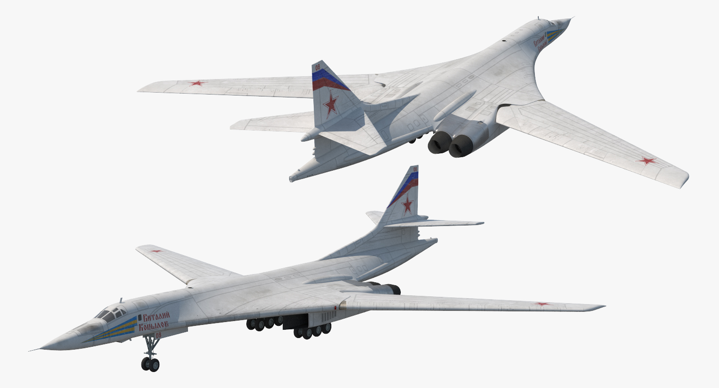 3D Strategic Bomber Tupolev Tu 160 Blackjack