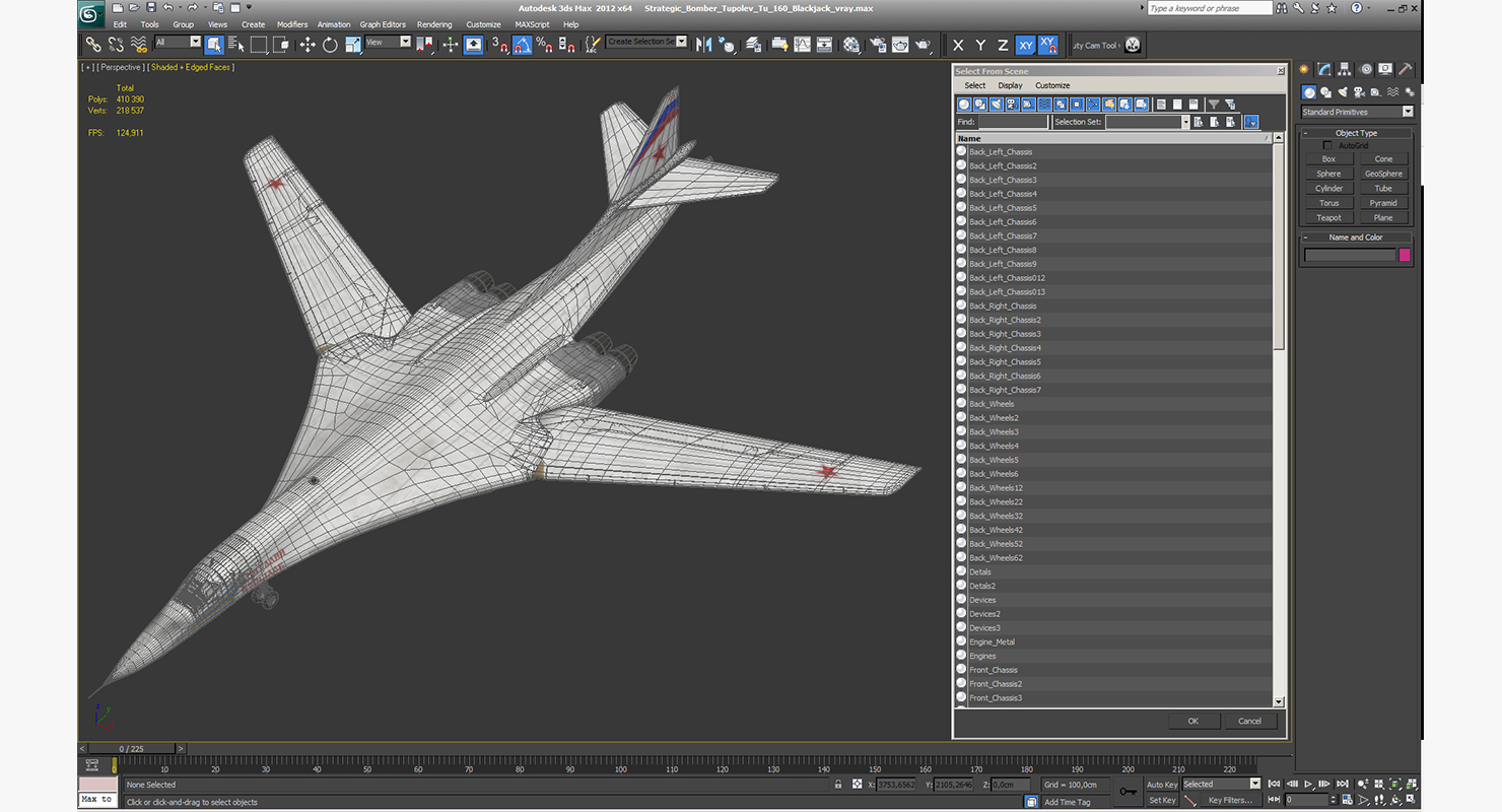 3D Strategic Bomber Tupolev Tu 160 Blackjack