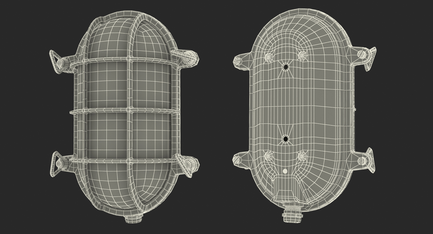 3D model Bulkhead Light Black