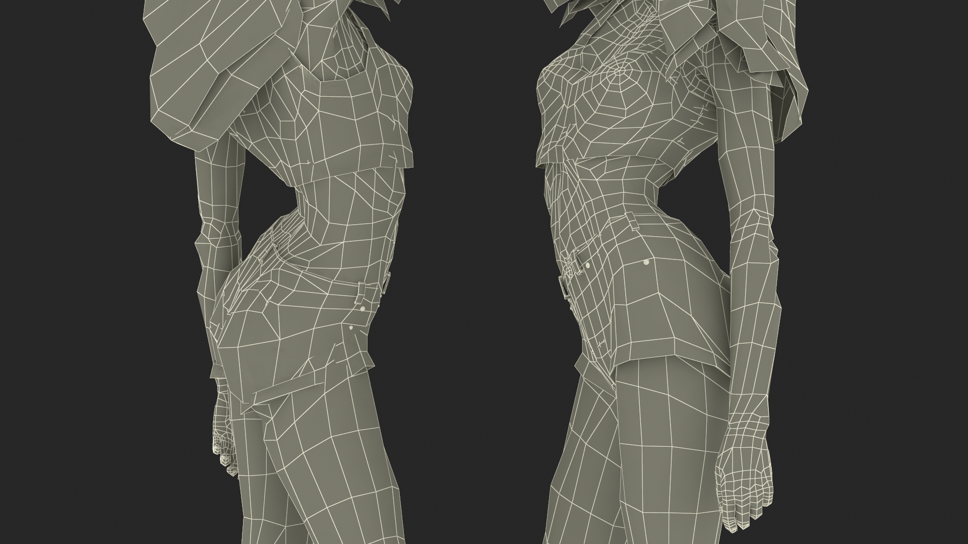 Happy European Woman Summertime Style 3D