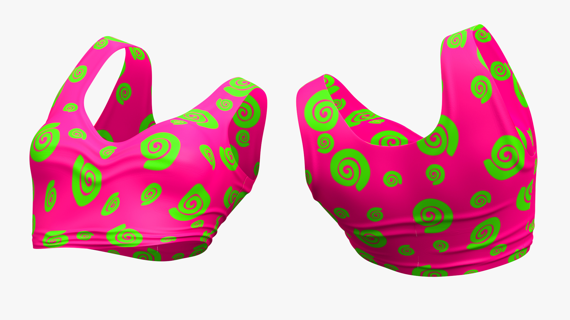 Happy European Woman Summertime Style 3D