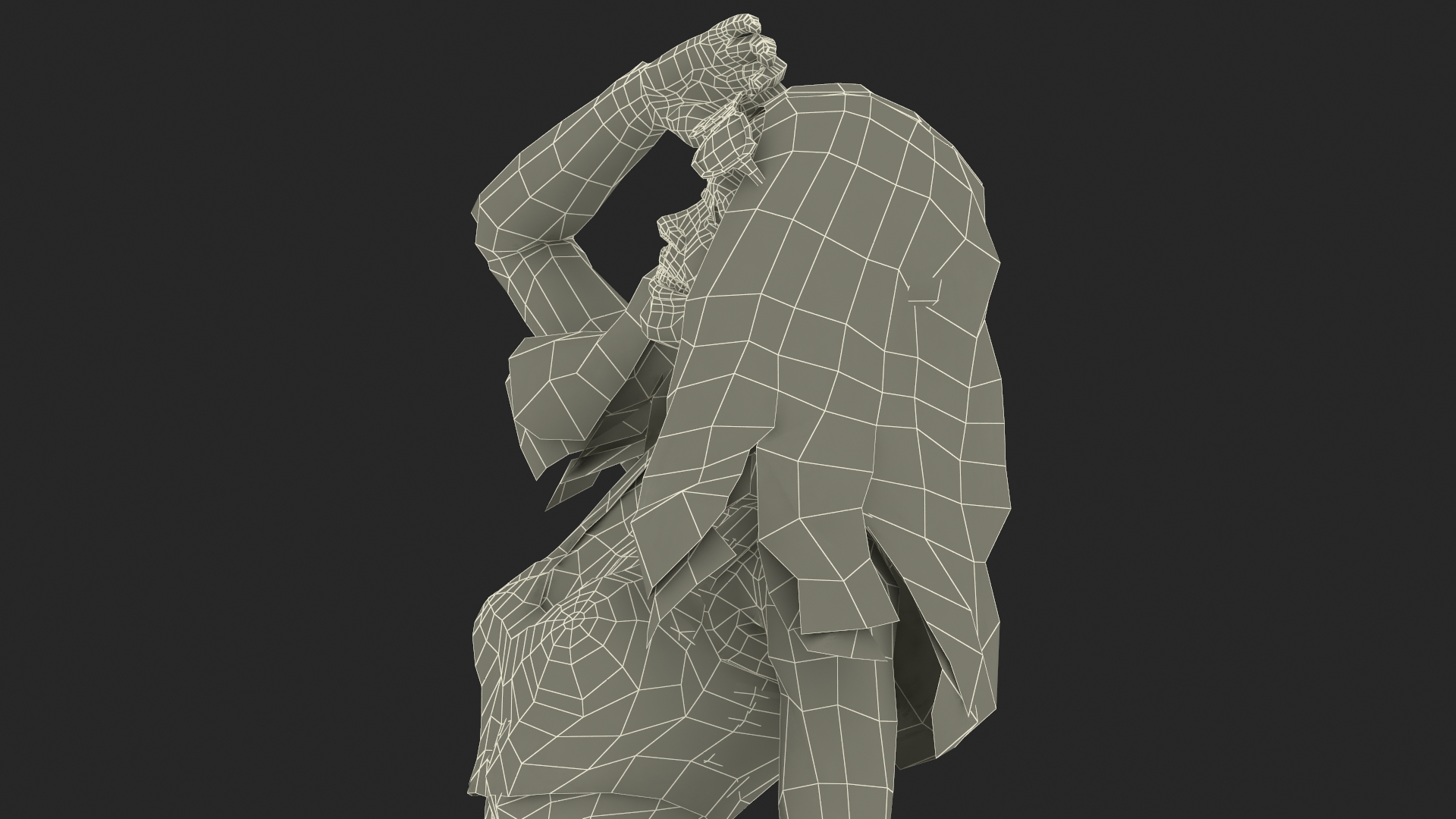 Happy European Woman Summertime Style 3D