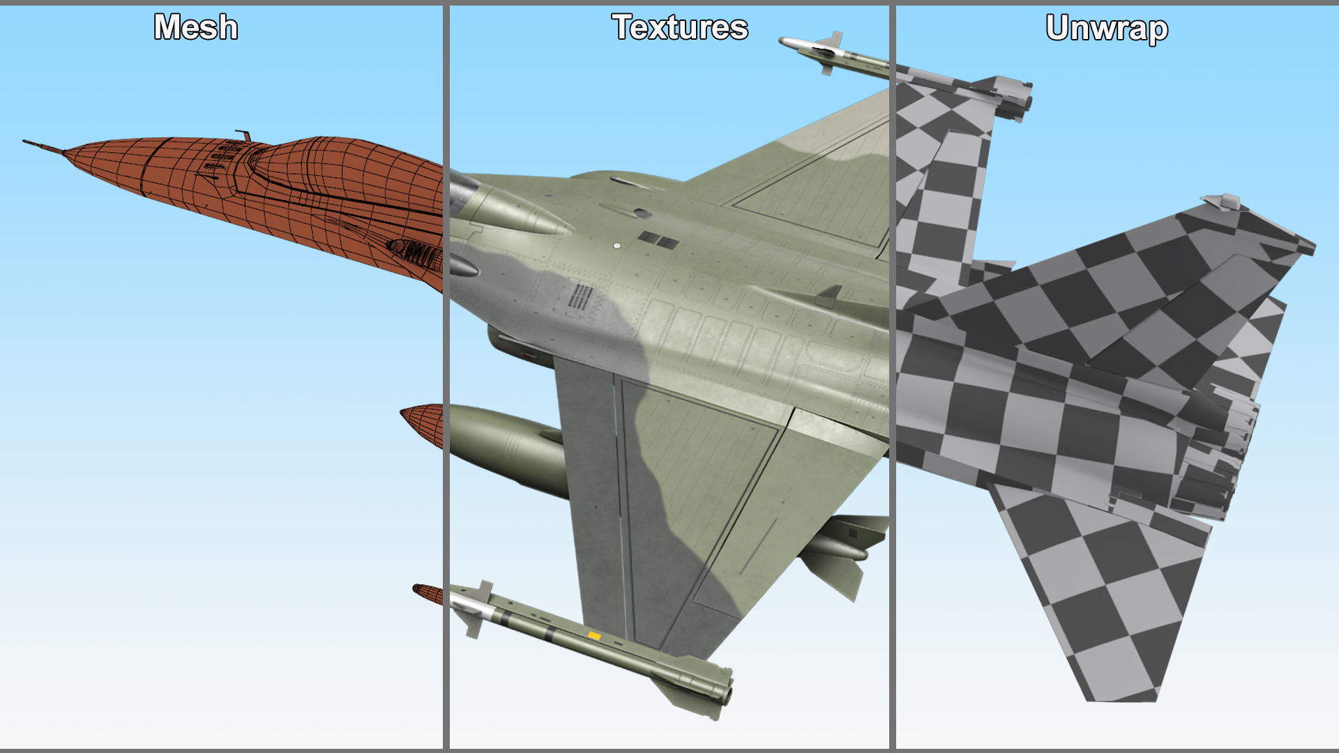 3D Combat Fighter Jet with Pilot on Board in Flight model