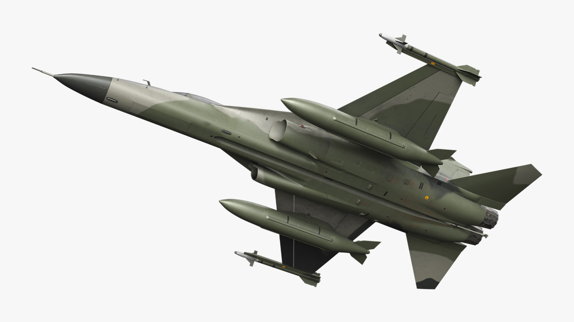 3D Combat Fighter Jet with Pilot on Board in Flight model