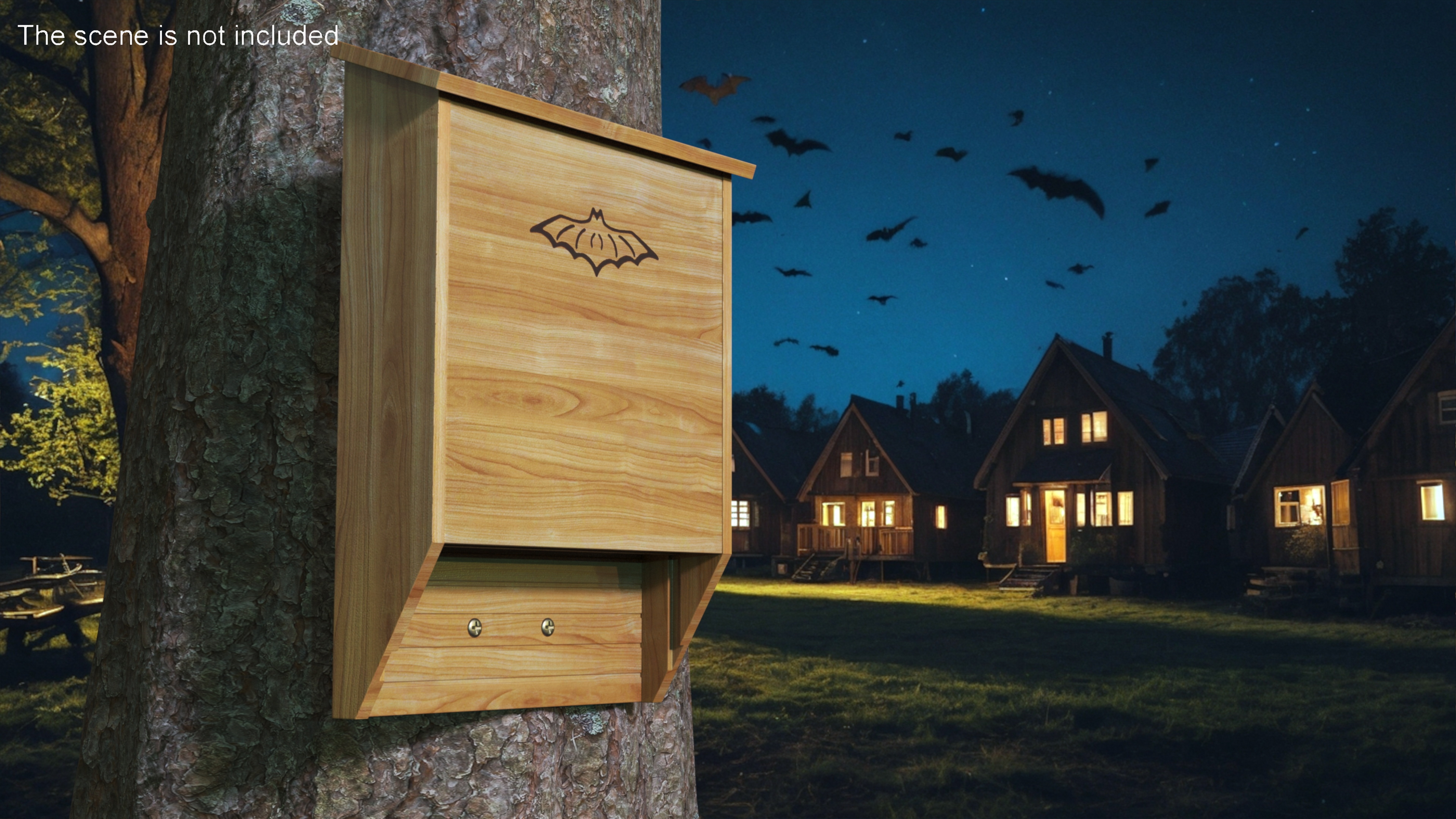 3D Bat House Wooden