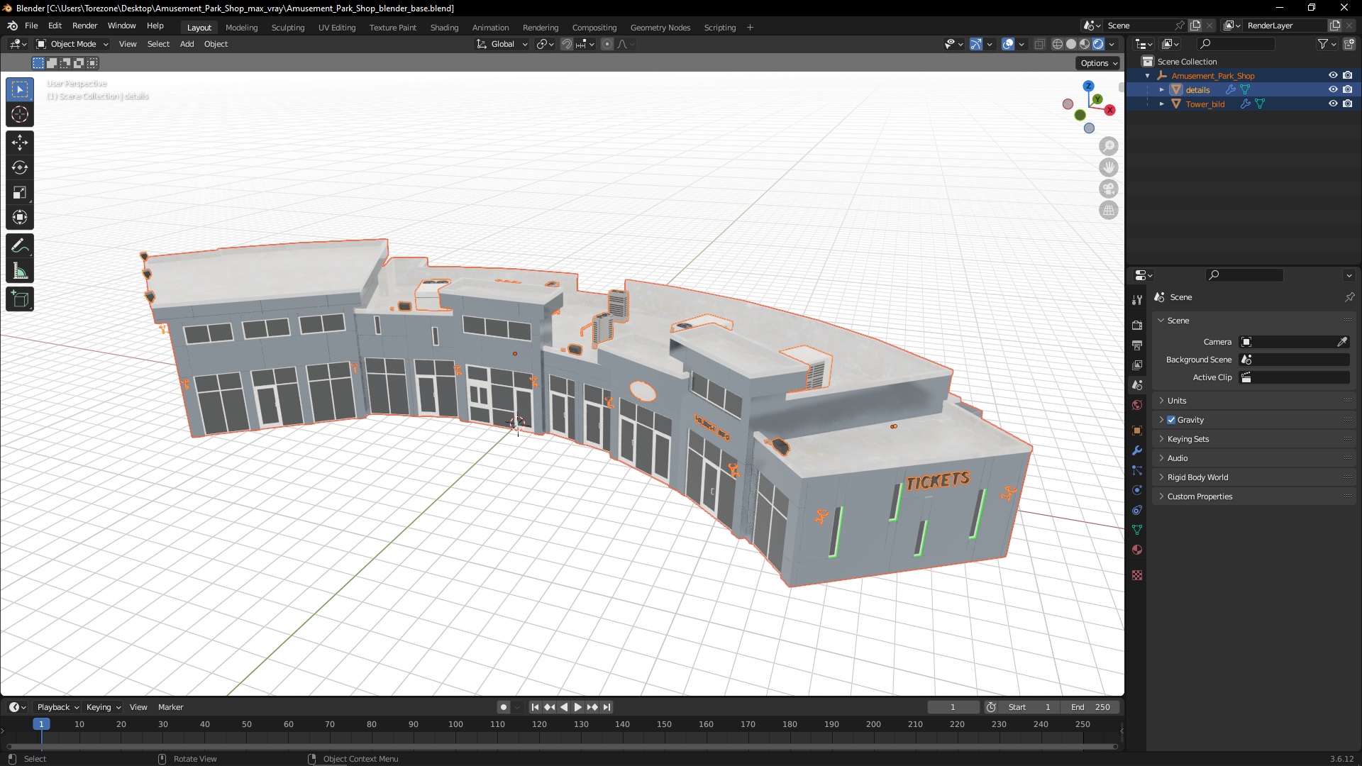 Amusement Park Shop 3D model