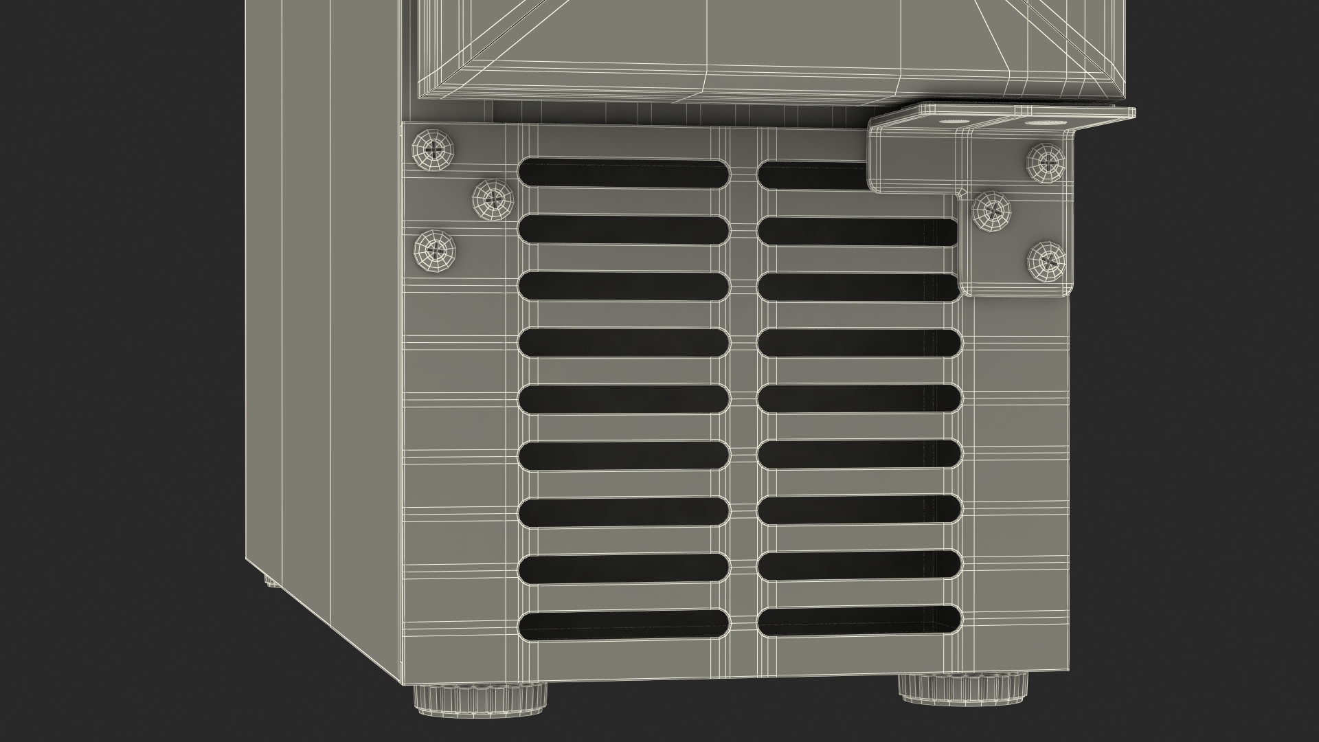 Slim Vertical Built in Wine Cooler 3D model