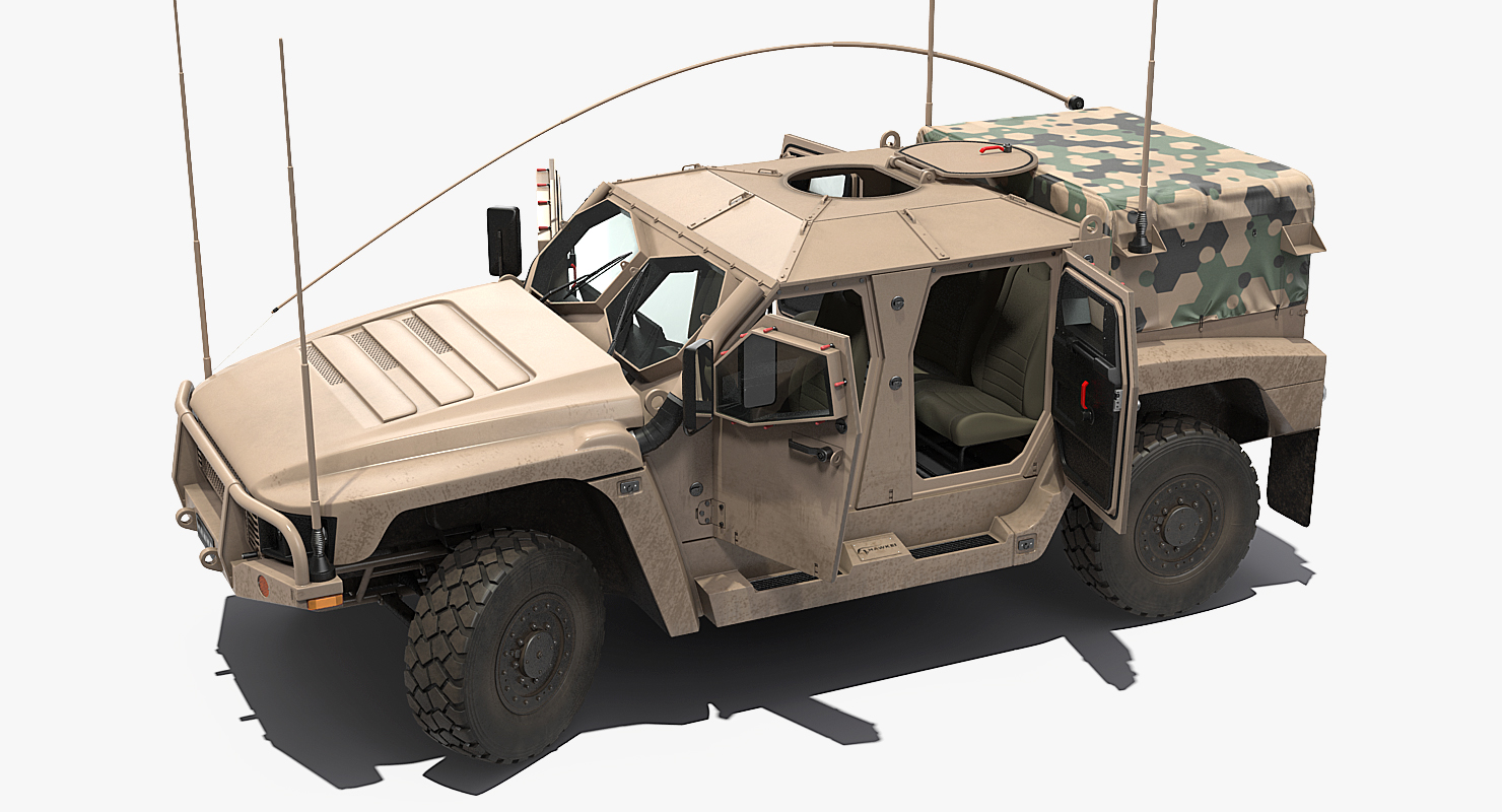 3D model Hawkei Thales 4x4 Vehicle