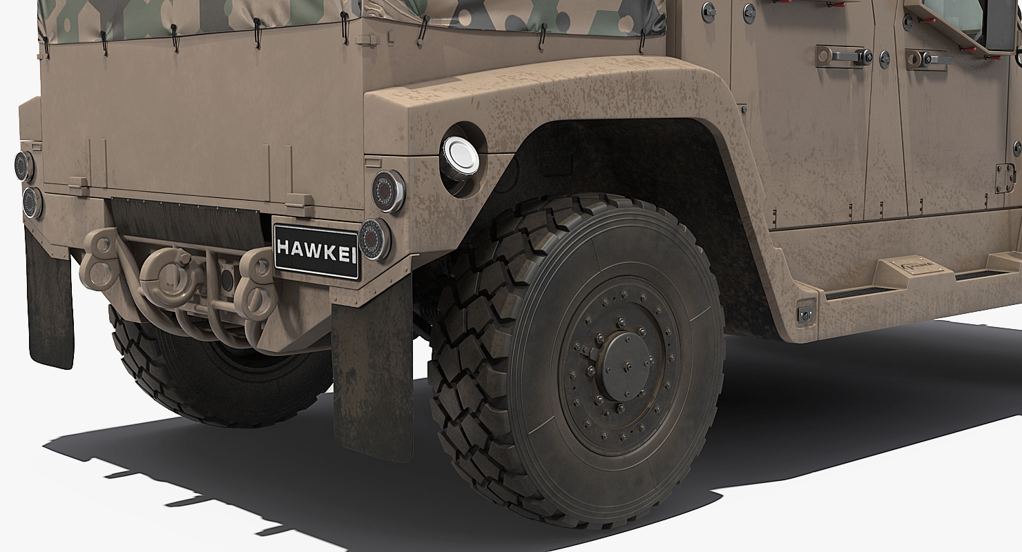 3D model Hawkei Thales 4x4 Vehicle