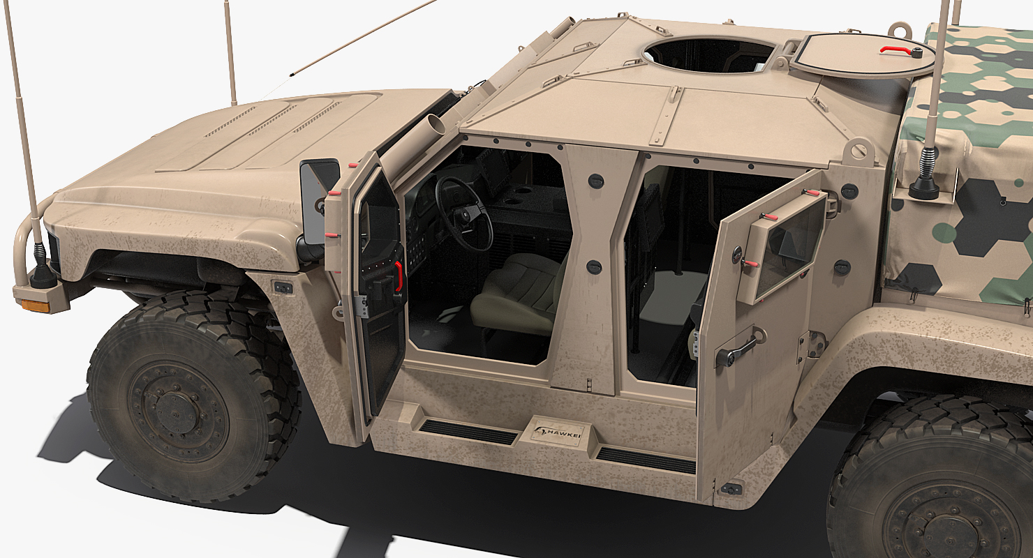 3D model Hawkei Thales 4x4 Vehicle