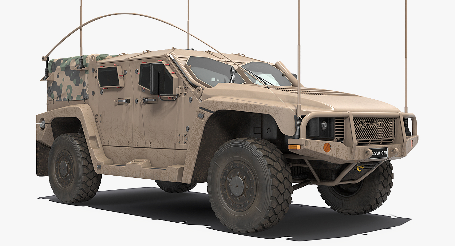 3D model Hawkei Thales 4x4 Vehicle