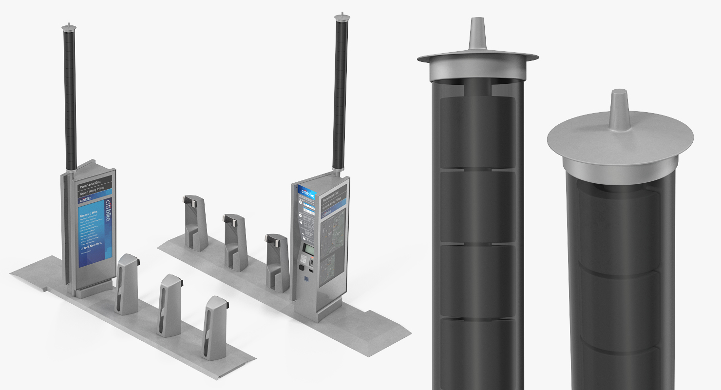 Citi Bike Pay Station Empty 3D