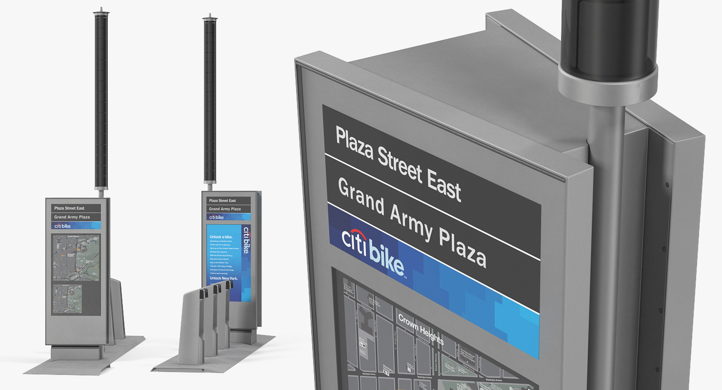 Citi Bike Pay Station Empty 3D