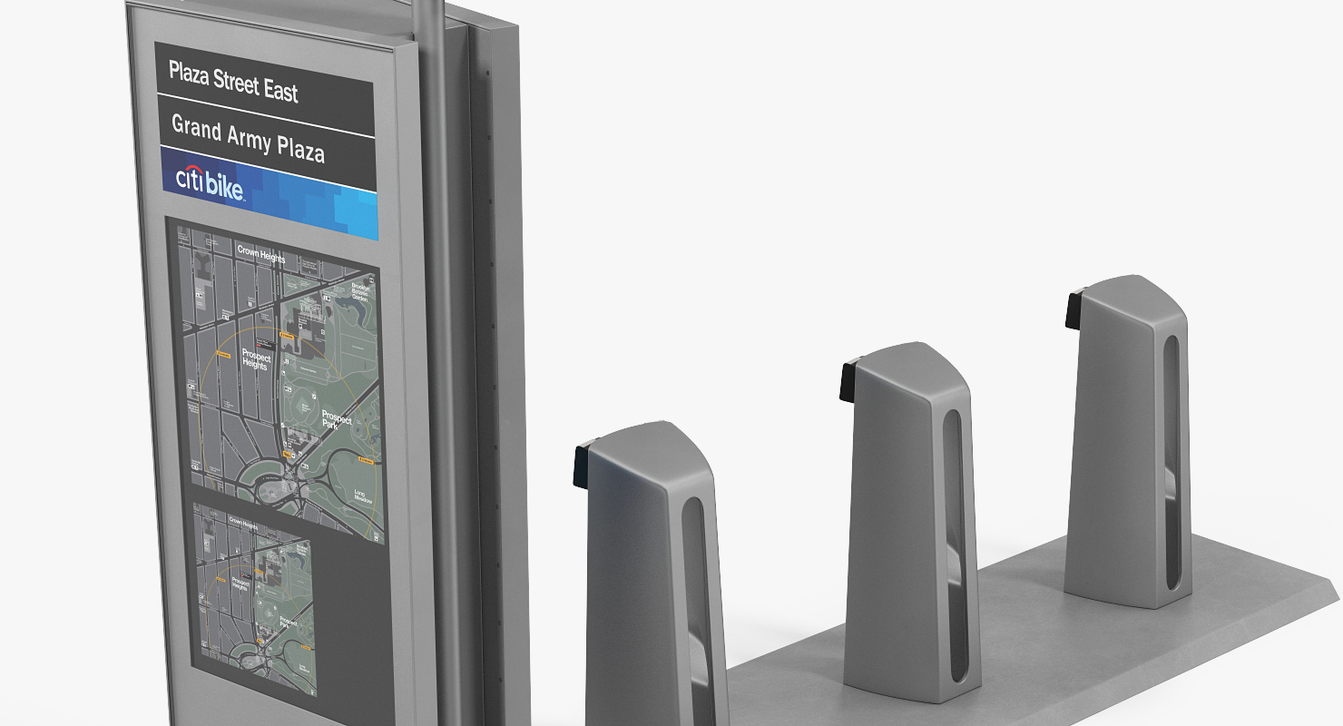 Citi Bike Pay Station Empty 3D