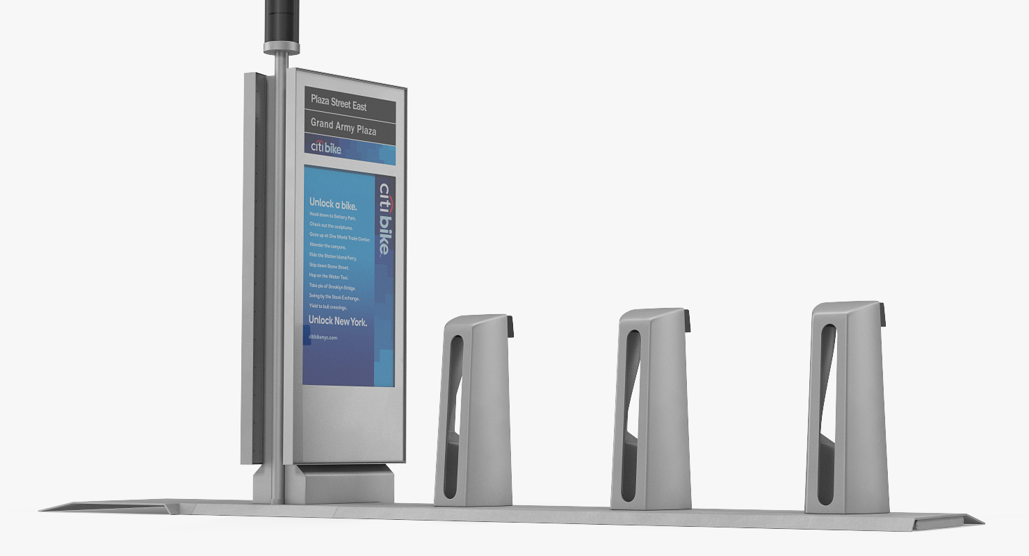 Citi Bike Pay Station Empty 3D