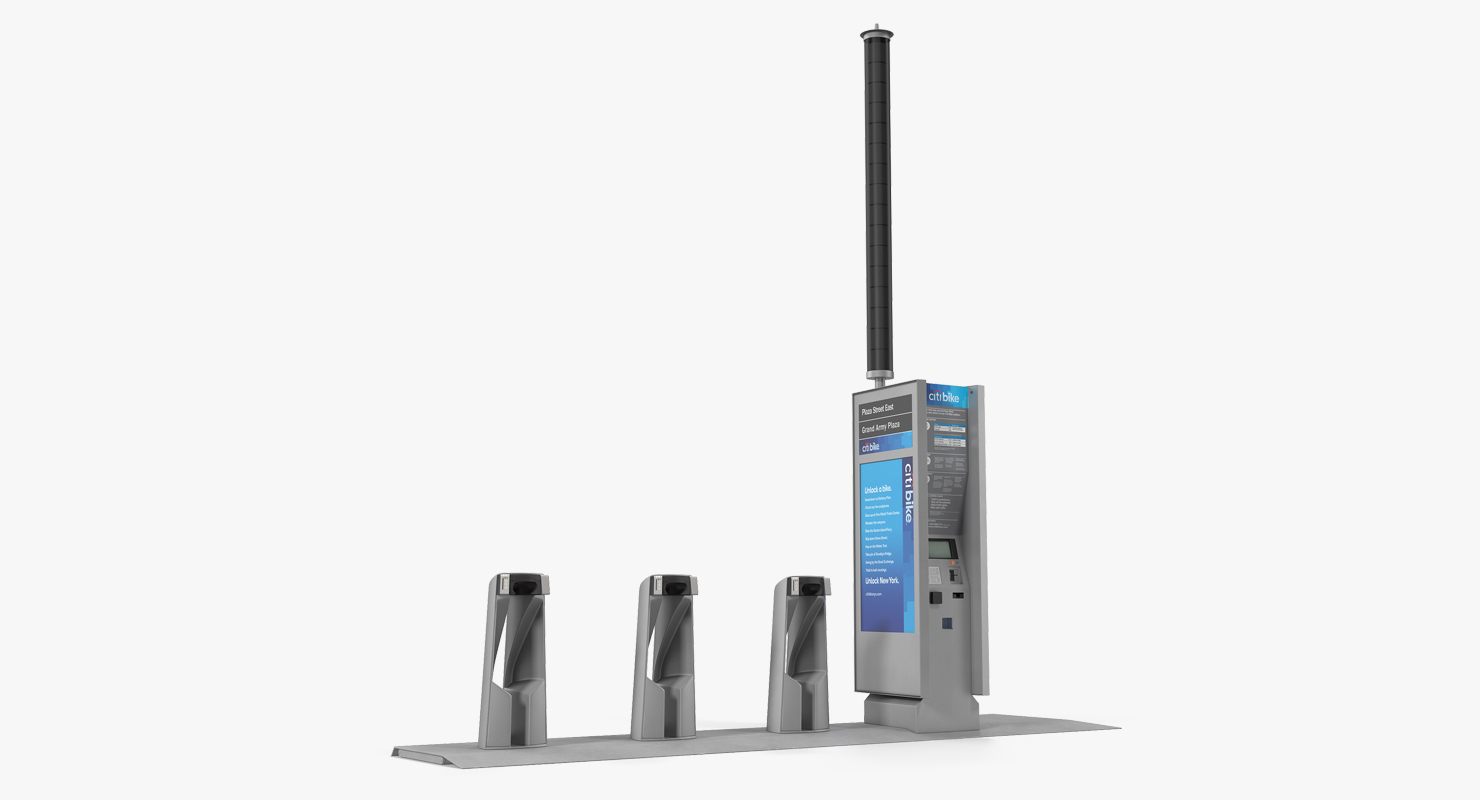 Citi Bike Pay Station Empty 3D