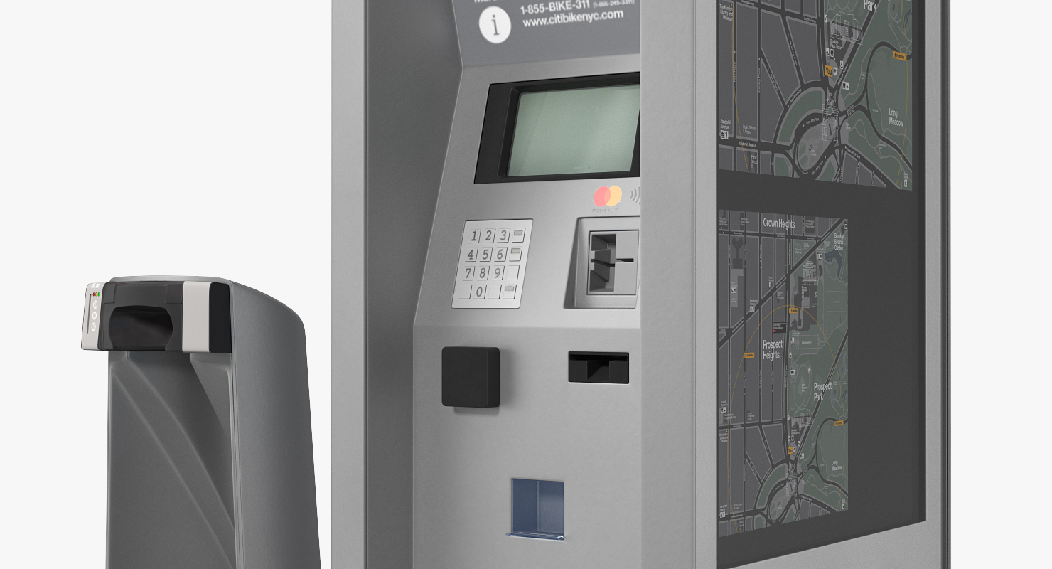 Citi Bike Pay Station Empty 3D