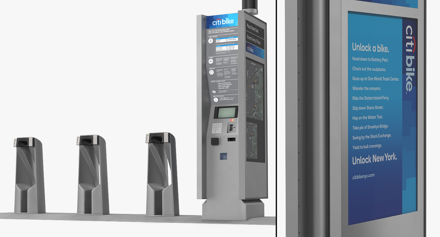 Citi Bike Pay Station Empty 3D