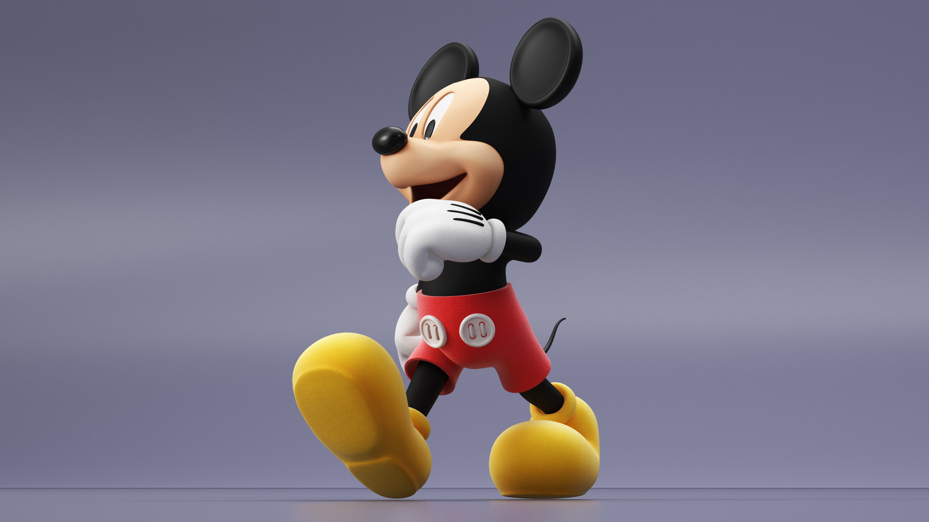 Disney Character Mickey Mouse Walking 3D