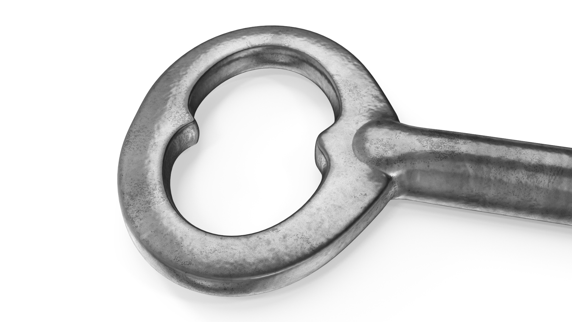 Vintage Skeleton Key Silver 3D